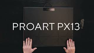 Asus ProArt PX13 HN7306 unboxing [upl. by Kam]