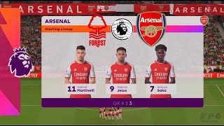 FC 24  Nottingham Forest vs Arsenal  202324 Premier League  PS5™ Gameplay [upl. by Eivets305]