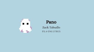 Pano How  Zack Tabudlo  FIL  ENG  Lyrics [upl. by Humphrey786]