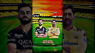 Virat kohli vs Msd ipl comparison shortsviraltrendingcricketshortsodimsdvirat [upl. by Down]