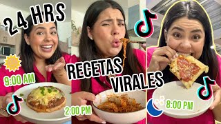 24 HRS Comiendo Recetas Virales  RebeO [upl. by Kelleher]