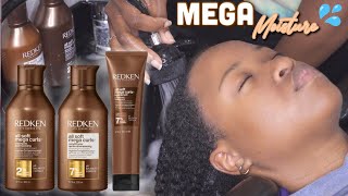 MEGA MOISTURE MEGA CURLS NEW Redken All Soft Mega Curls Review  Demo [upl. by Lohrman]