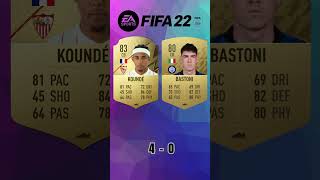 Kounde vs Bastoni 🔥 FIFA Evolution FIFA 1925 EAFC 25 [upl. by Grube683]