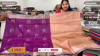 Soft Pattu Sarees  Vigneshwara Silks  EP519455  pattusarees festivewear ashadamsarees sale [upl. by Dore]