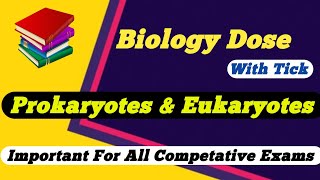 Differences between Prokaryotes and Eukaryotes  Biology Dose  Important For All Competative exams [upl. by Romney537]