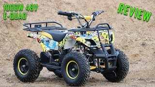 Full Review Video of 1000W 48V Kids Electric Quad Bike Torino from Nitro Motors [upl. by Nylhtac]