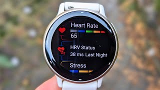 Garmin VivoActive 5 All Features  User Interface amp Menu Walkthrough HRV Recovery Sleep BodyBat [upl. by Adelice]