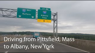 Interstate drive Pittsfield Massachusetts to Albany New York [upl. by Padget]