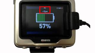 Mares Icon HD dive computer  Logging a dive [upl. by Ezarra]