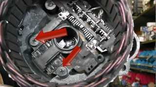 Mitsubishi alternator repair  brush change Fits Pajero KiaPegeot and many more [upl. by Baum]