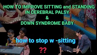 how to improve sitting and standing in cerebral palsy and down syndrome baby part2 [upl. by Kliman]