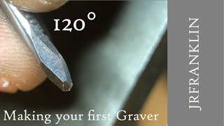 Making your first graver  Hand Engraving Lesson [upl. by Zehe178]