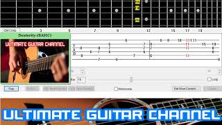 Guitar Solo Tab Dexterity Charlie Parker [upl. by Arnie]