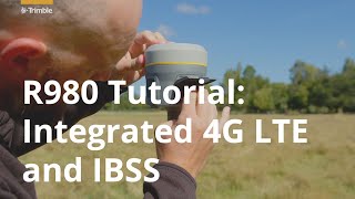 Trimble R980  Tutorial  Integrated 4G LTE  IBSS [upl. by Alyhs]