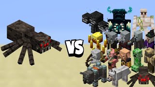 You will never get rid of minecraft spider vs all mob fight until you do THISminecraft [upl. by Biel]