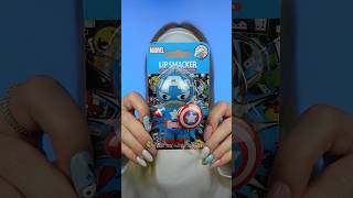 🫐 POMADKA KAPITAN AMERYKA lipsmacker pomadka marvel captainamerica test avangers jagoda [upl. by Ueihtam]