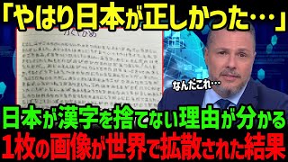 【海外の反応】海外「やはり日本人は正しかったのか…」日本人が漢字を捨てない理由が一瞬で分かる画像が世界で話題に [upl. by Cypro]