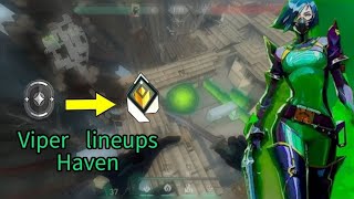 Viper Lineups Haven  Viper Best Lineups For Haven  Valorant Tips and Tricks  Viper Post Plant [upl. by Osber]