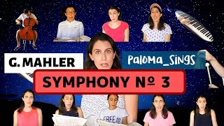 Mahler Symphony No 3  5th Movement 9 Voices Piano Flute Cello and Bells by palomasings [upl. by Kenlay]