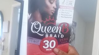 Review QUEEN B BRAID Hair [upl. by Ynaffad]