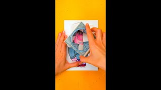 Geniale Bastelei mit Papiermechanik  Peinlichkeit insideout2 diy shorts [upl. by Heidt424]