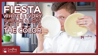 Fiesta White and Ivory Color Comparison  Fiesta Dinnerware [upl. by Groeg]