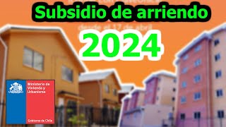 ☄️ Requisitos para POSTULAR al SUBSIDIO de ARRIENDO 2024 [upl. by Aivilo270]