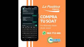 COMPRA SOAT POSITIVA POR WHATSAPP [upl. by Trautman717]