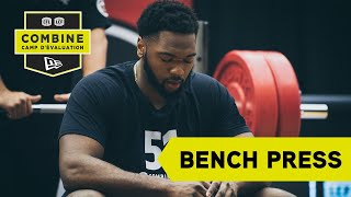 2019 National Combine Bench Press [upl. by Leopold]