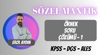 Sözel mantık  iki değişkenli 4 [upl. by Enomad303]