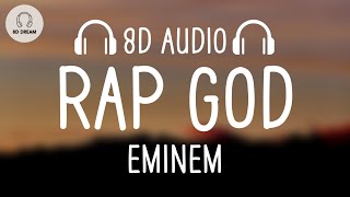 Eminem  Rap God 8D AUDIO [upl. by Alaet875]