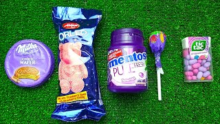 Unboxing ASMR Satisfying video Mentos Gum Milka Tic Tac Lollipops and Sweets [upl. by Sapphire]