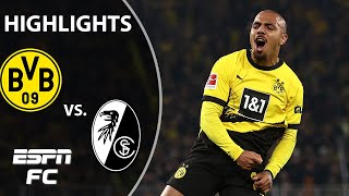 🚨 CLEAN SHEET 🚨 Dortmund vs SC Freiburg  Bundesliga Highlights  ESPN FC [upl. by Kragh]