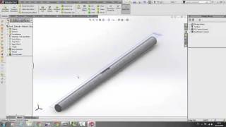 Shaft and Keyways Solidworks Tutorial [upl. by Enriqueta]