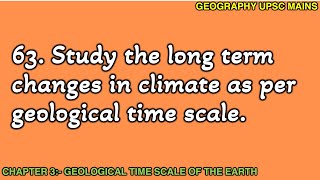 363 LongTerm Climate Changes in Geological Time Scale  A Study [upl. by Doug]