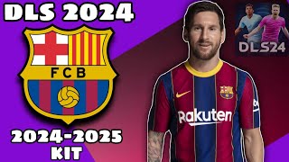 DLS 2024 CUSTOM KIT INPUT  DREAM LEAGUE SOCCER 2024  DLS 2024 BARCELONA FC KIT 😎 [upl. by Berk525]