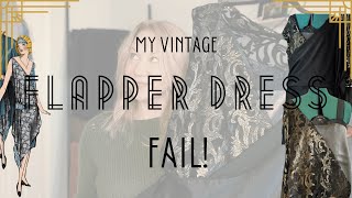 I Tried—and FAILED—to Sew a Vintage Flapper Dress 🪡  What went wrong everything sewing [upl. by Arihaz108]