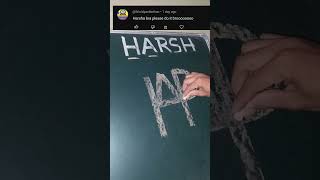 Harsh name logo artvideo drawing artfeed paintingdrawing youtubeshorts ytshort [upl. by Llemmart]