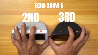 Echo show 5 2nd gen and Echo show 5 3rd gen quick comparison [upl. by Leese]