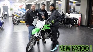 PICKING UP THE BRAND NEW KX100   BRAAP VLOGS [upl. by Emelda]