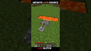 Infinite Lava Source GLITCH in Minecraft 121  NEW Method [upl. by Liba]