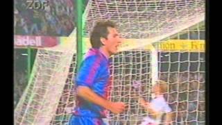 1991 October 23 Barcelona Spain 2 Kaiserslautern Germany 0 Champions League [upl. by Yhtomot1]