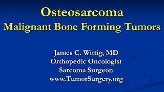 Orthopedic Oncology Course  Malignant Bone Forming Tumors Osteosarcoma  Lecture 4 [upl. by Adnertal]