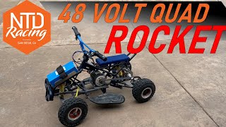 Electric Vehicle Conversion  Quad Bike from Gas to Electric [upl. by Ennelram484]