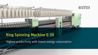 Rieter Ring Spinning Machine G 38 [upl. by Moseley]