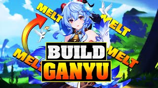 SAL DE LA RUTINA  GANYU BUILD  GUÍA Ganyu MELT ❄🔥  Genshin Impact [upl. by Lemhaj]