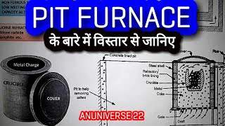 PIT FURNACE हिन्दी  CRUCIBLE FURNACE [upl. by Queena]