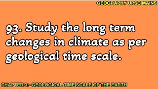 393 LongTerm Climate Changes in Geological Time Scale  A Detailed Study [upl. by Aramahs]