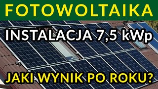 Instalacja fotowoltaiczna 75 kWp  ILE WYPRODUKOWAŁA PRZEZ ROK [upl. by Angil]