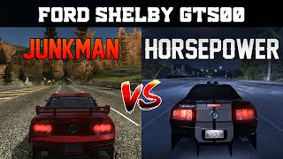 Junkman vs Horsepower  Ford Shelby GT500  Need for Speed Most Wanted vs Carbon [upl. by Gurney]